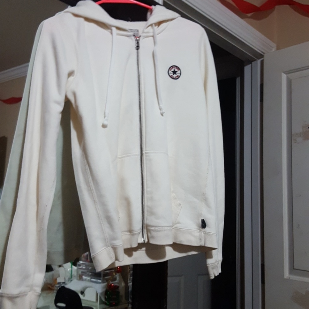 Creme converse jacket